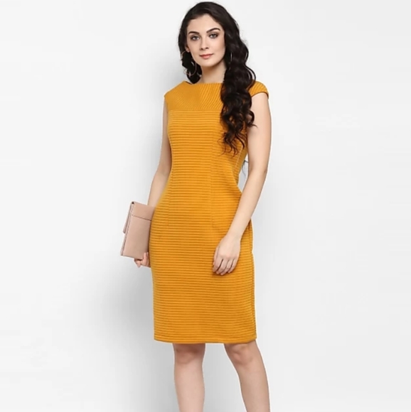 zima leto yellow dress